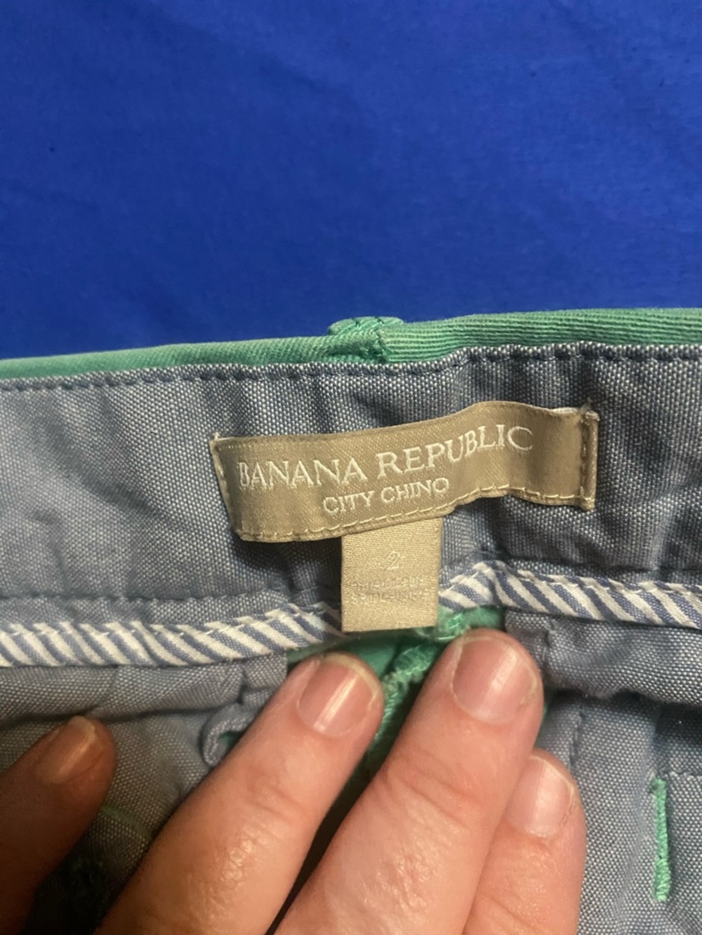 Banana Republic City Chino Shorts - Green size 2